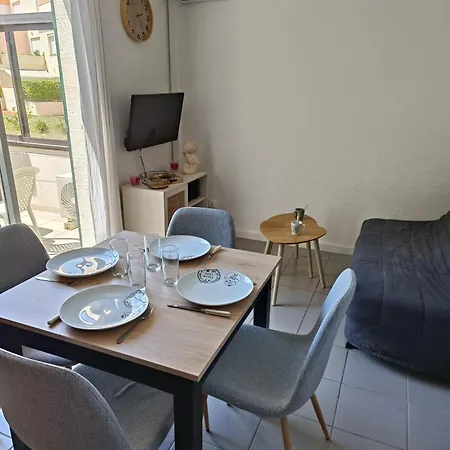 A 50m Terrasse, Clim & Parking Daire Le Barcarès